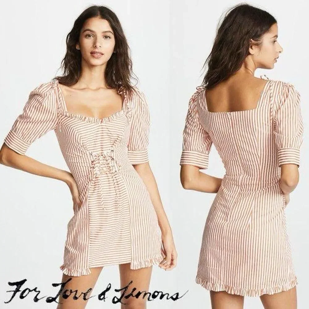 For love & lemons  Women's Striped Dress - Picture 2 of 8